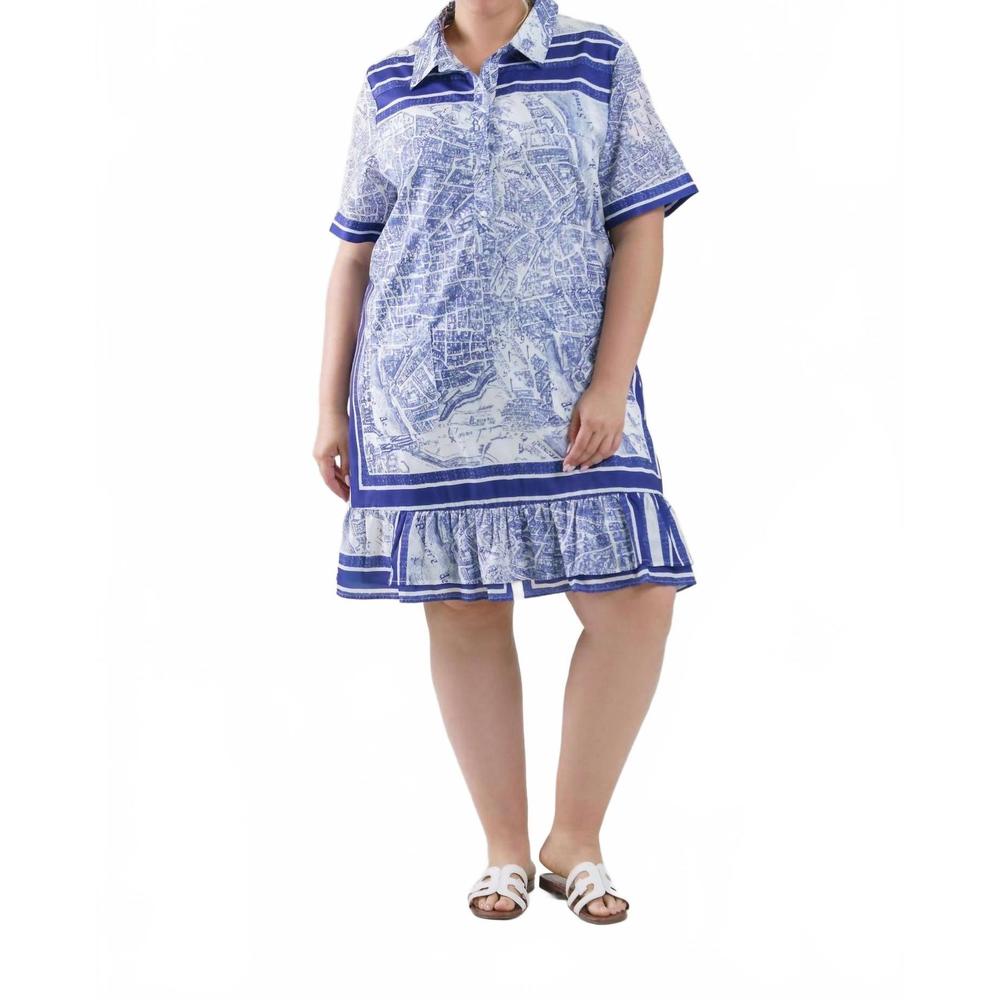 NEW JOH jeffera printed woven dress - plus size in multi